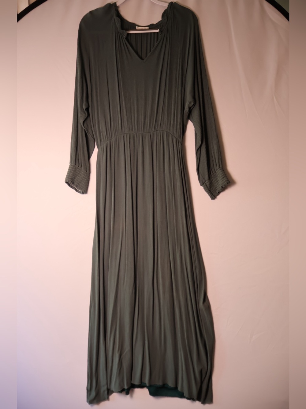 Chic Soul- Women's Long Sleeve Maxi Dress in Dark Teal